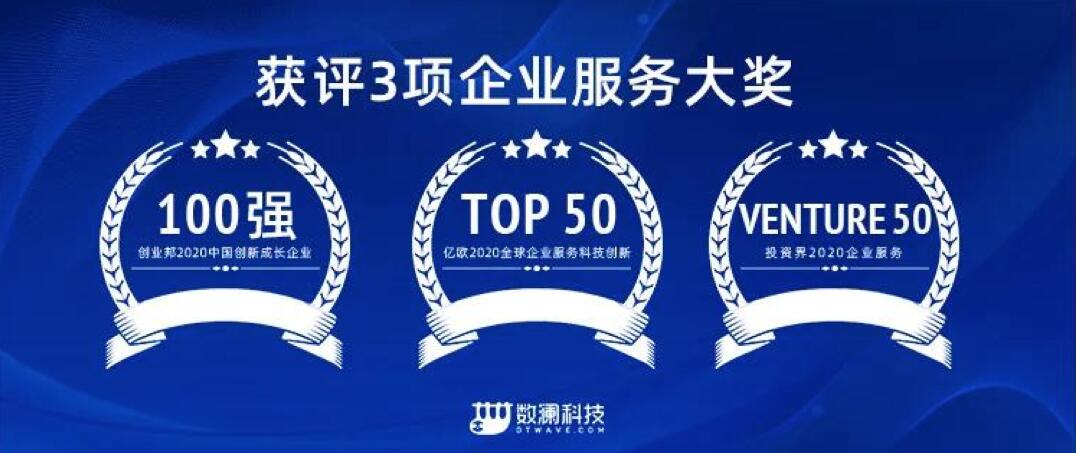 【合作伙伴】數瀾科技連獲三項企業服務大獎：專注數據中臺賽道，幫助企業挖掘數據價值
